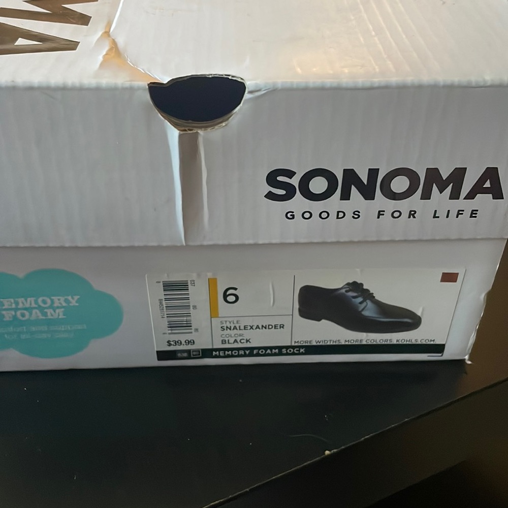 Sonoma Memory Foam Boys dress shoe